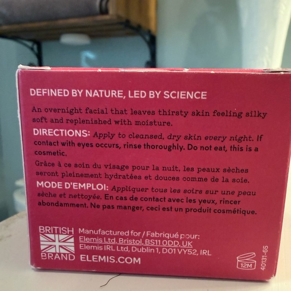 ELEMIS Superfood Midnight Facial Cream - Vibrant Pink - Picture 4 of 5